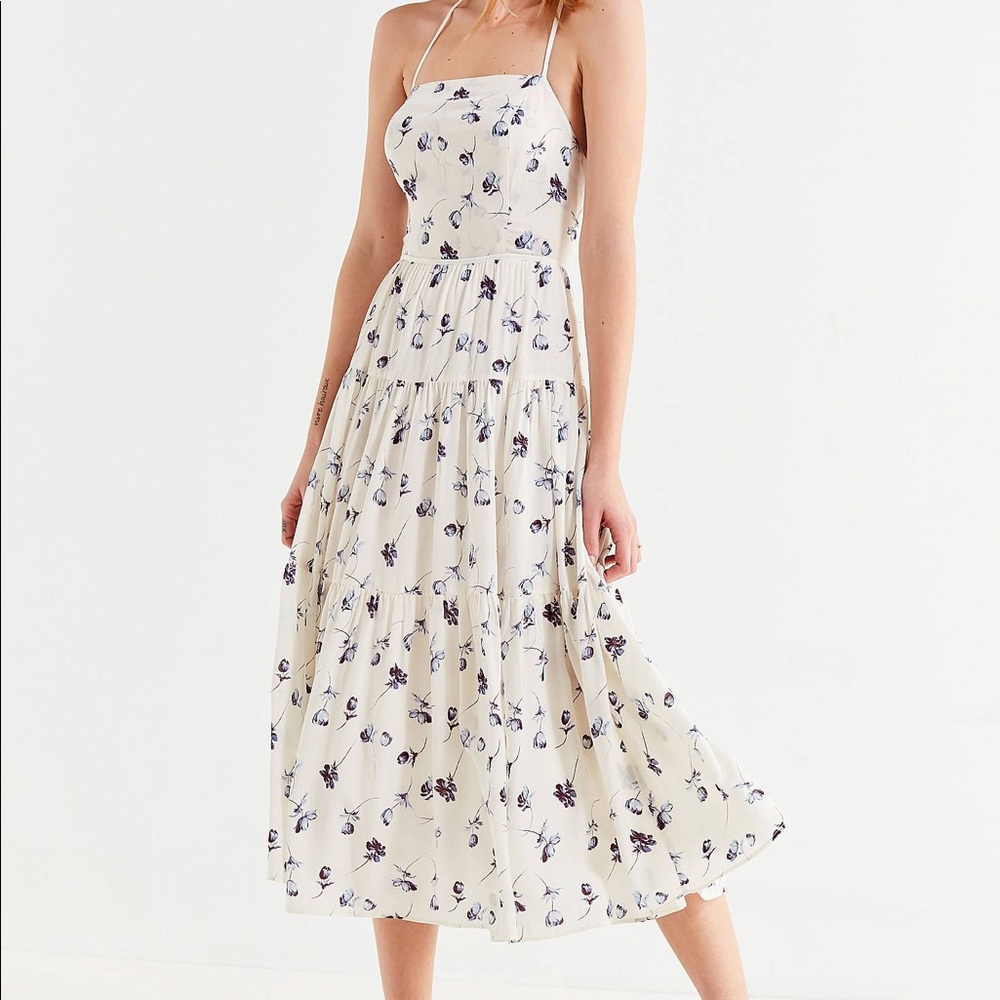 NWT Urban Outfitters Sparks Fly Floral Midi Dress